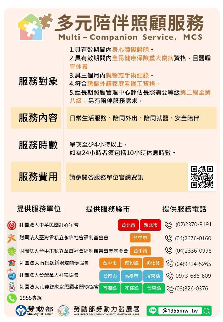 1140407 多元陪伴照顧服務