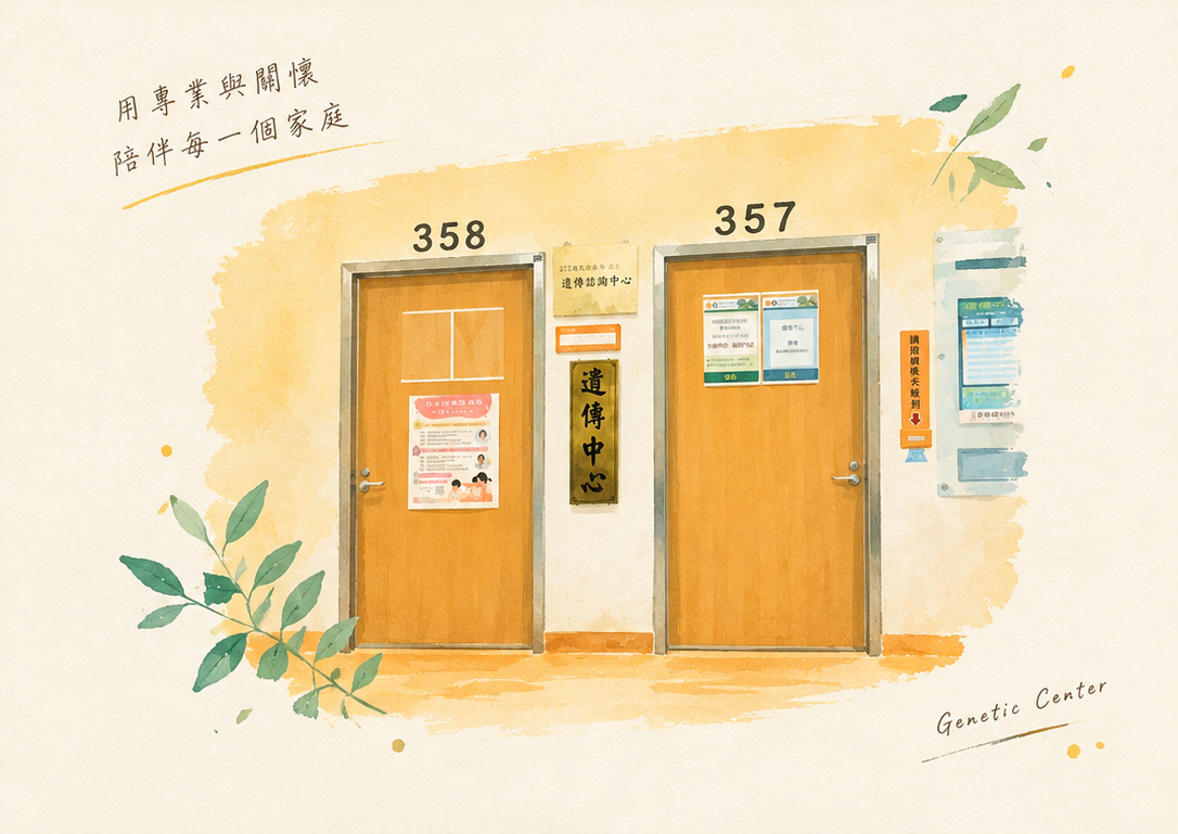 遺傳中心 門診位置圖